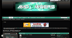 Desktop Screenshot of amdusers.com